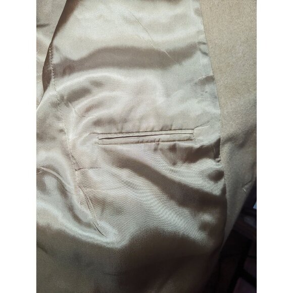 Vtg. Fitzgerald By John McCoy Expressly For Dillard's 100% Cashmere Beige Blazer - Picture 15 of 16